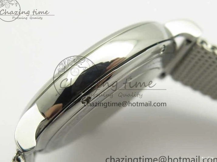 MIROTIME 0414 Portofino Automatic SS MKF 1:1 Best Edition White Dial On SS Mesh Bracelet A2892 V TechFriendly 7205